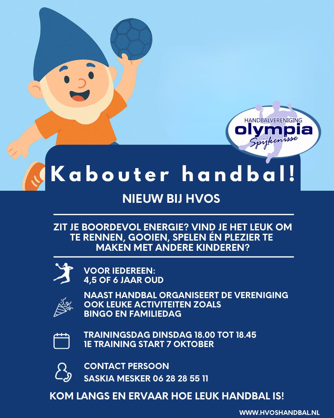 Start kabouter handbal!